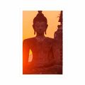 POSTER BUDDHA STATUE AMIDST STONES - FENG SHUI - POSTERS