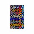 POSTER WITH MOUNT BEAUTIFUL PATTERN IN COLORS - ABSTRACT AND PATTERNED - POSTERS