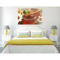 CANVAS PRINT JAR OF HONEY - PICTURES OF FOOD AND DRINKS - PICTURES