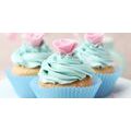 WANDBILD BUNTE SÜSSE CUPCAKES - BILDER VON ESSEN UND GETRÄNKEN - BILDER