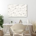 WANDBILD MUSIKALISCHE NOTEN AUF WELLEN - MUSIKBILDER - BILDER