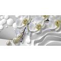 CANVAS PRINT ORCHID ON AN ABSTRACT BACKGROUND - PICTURES FLOWERS - PICTURES