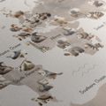 WANDBILD AUF KORK WELTKARTE DER TIERE - WANDBILDER AUF KORK - BILDER