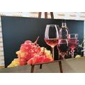 CANVAS PRINT ITALIAN WINE AND GRAPES - PICTURES OF FOOD AND DRINKS{% if product.category.pathNames[0] != product.category.name %} - PICTURES{% endif %}