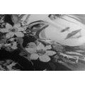 CANVAS PRINT ORIGINAL PAINTING OF A WOMAN IN BLACK AND WHITE - BLACK AND WHITE PICTURES - PICTURES