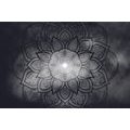 WALLPAPER MANDALA WITH A GALAXY BACKGROUND IN BLACK AND WHITE - WALLPAPERS FENG SHUI - WALLPAPERS