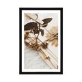 AFFICHE AVEC MONTURE COLLECTION DE VIEILLES LETTRES - NATURE MORTE - AFFICHES