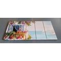 5-PIECE CANVAS PRINT HOUSE AND A VIEW OF THE SEA - PICTURES OF NATURE AND LANDSCAPE - PICTURES