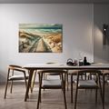 TABLEAU SUR TOILE – DUNES DE SABLE ET HORIZON MARIN - TABLEAUX - 🔥 VENTE TOTALE
