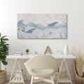 TABLEAU SUR TOILE – MONDE SOUS-MARIN AVEC DES BALEINES - TABLEAUX DE BALEINE - TABLEAUX
