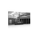 CANVAS PRINT ROMAN BASILICA IN BLACK AND WHITE - BLACK AND WHITE PICTURES - PICTURES