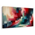 OBRAZ ABSTRAKTNÍ GEOMETRIE V ČERVENÉ - OBRAZY PODLE MOTIVU - OBRAZY