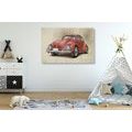 WANDBILD ROTER OLDTIMER - VINTAGE- UND RETRO-BILDER - BILDER