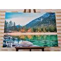 CANVAS PRINT A LAKE IN BEAUTIFUL NATURE - PICTURES OF NATURE AND LANDSCAPE - PICTURES