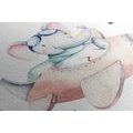 CANVAS PRINT ELEPHANT IN AN AIRPLANE - CHILDRENS PICTURES - PICTURES