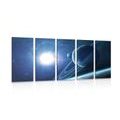 5-PIECE CANVAS PRINT PLANET IN SPACE - PICTURES OF SPACE AND STARS - PICTURES