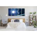 5-PIECE CANVAS PRINT PLANET IN SPACE - PICTURES OF SPACE AND STARS - PICTURES