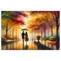 OBRAZ ROMANTIKA V PARKU - OBRAZY LIDÍ - OBRAZY