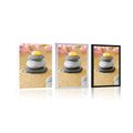 POSTER PYRAMID OF ZEN STONES - FENG SHUI - POSTERS