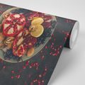 WALL MURAL MIXTURE WITH POMEGRANATE - WALLPAPERS FOOD AND DRINKS - WALLPAPERS