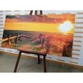 WANDBILD FASZINIERENDER SONNENUNTERGANG - BILDER VON NATUR UND LANDSCHAFT - BILDER