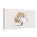 CANVAS PRINT MINIMALISTIC TREE WITH LEAVES - PICTURES OF TREES AND LEAVES - PICTURES
