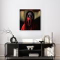 WANDBILD HORRORFIGUR UNTER ROTEM HIMMEL - HALLOWEEN- UND HORROR-BILDER - BILDER