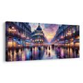 OBRAZ VEČERNÍ MĚSTO V DEŠTI - OBRAZY PAŘÍŽ - OBRAZY