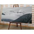 CANVAS PRINT WINTER LANDSCAPE IN BLACK AND WHITE - BLACK AND WHITE PICTURES{% if product.category.pathNames[0] != product.category.name %} - PICTURES{% endif %}