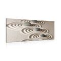 CANVAS PRINT ZEN STONES IN THE SAND - PICTURES FENG SHUI - PICTURES