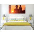CANVAS PRINT BUDDHA STATUE AMIDST STONES - PICTURES FENG SHUI - PICTURES