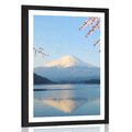 POSTER MIT PASSEPARTOUT BLICK VOM SEE AUF FUJI - NATUR{% if product.category.pathNames[0] != product.category.name %} - GERAHMTE POSTER{% endif %}