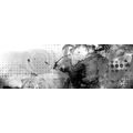 CANVAS PRINT GRAPHIC PAINTING IN BLACK AND WHITE - BLACK AND WHITE PICTURES - PICTURES