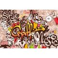 SELF ADHESIVE WALLPAPER CHEERFUL GRAFFITI WALL - SELF-ADHESIVE WALLPAPERS - WALLPAPERS