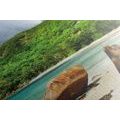 CANVAS PRINT TROPICAL SEYCHELLES - PICTURES OF NATURE AND LANDSCAPE - PICTURES