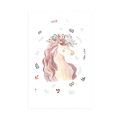 POSTER WITH MOUNT MAGICAL UNICORN - FAIRYTALE CREATURES - POSTERS