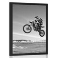 POSTER FOR BIKERS IN BLACK AND WHITE - BLACK AND WHITE - POSTERS