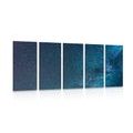 5-PIECE CANVAS PRINT BEAUTIFUL MILKY WAY AMONG THE STARS - PICTURES OF SPACE AND STARS{% if product.category.pathNames[0] != product.category.name %} - PICTURES{% endif %}