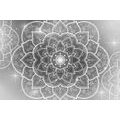 WALLPAPER BLACK AND WHITE ORIENTAL MANDALA - BLACK AND WHITE WALLPAPERS - WALLPAPERS