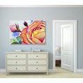 CANVAS PRINT ROSES IN SHADES OF PINK - PICTURES FLOWERS - PICTURES