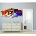 5-PIECE CANVAS PRINT SURREALISTIC EYE - ABSTRACT PICTURES{% if product.category.pathNames[0] != product.category.name %} - PICTURES{% endif %}