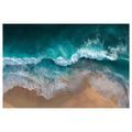 WANDBILD MEERESWELLE UND SAND - BILDER MEER UND STRAND - BILDER