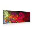 CANVAS PRINT ABSTRACT PASTEL LEAVES - ABSTRACT PICTURES - PICTURES