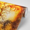 WALLPAPER TREE OF LIFE WITH RAVENS - WALLPAPERS FENG SHUI - WALLPAPERS