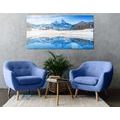 CANVAS PRINT SNOWY LANDSCAPE IN THE ALPS - PICTURES OF NATURE AND LANDSCAPE - PICTURES