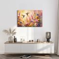 TABLEAU SUR TOILE – COLIBRIS ET FLEURS - TABLEAUX - 🔥 VENTE TOTALE
