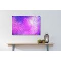 CANVAS PRINT INDIAN MANDALA WITH A GALACTIC BACKGROUND - PICTURES FENG SHUI - PICTURES