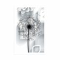 POSTER DANDELION IN MODERN DESIGN - BLACK AND WHITE - POSTERS