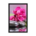 POSTER ORCHID WITH A TOUCH OF RELAXATION - FENG SHUI - POSTERS