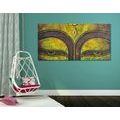 CANVAS PRINT BUDDHA EYES PAINTED WITH ACRYLIC PAINT - PICTURES FENG SHUI - PICTURES